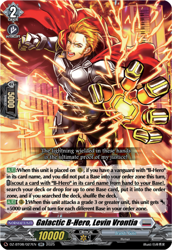 Galatic B-Hero, Levin Vrontia - DZ-BT08/027EN