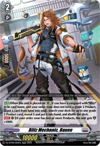 Blitz Mechnanic, Bauen - DZ-BT08/029EN