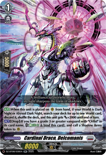 Cardinal Draco, Decalcomanis - DZ-BT08/030EN