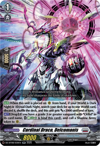 Cardinal Draco, Decalcomanis - DZ-BT08/030EN