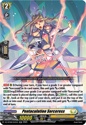 Pentaculation Sorceress - DZ-BT08/034EN