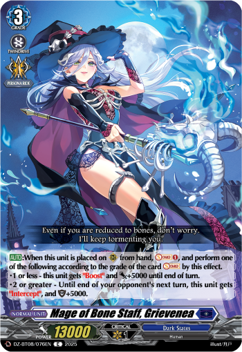 Mage of Bone Staff, Grievenea - DZ-BT08/076EN