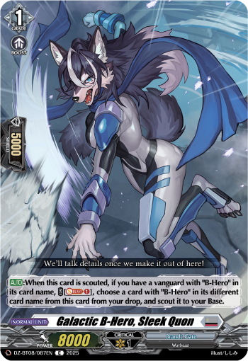 Galatic B-Hero, Sleek Quon - DZ-BT08/087EN