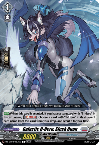 Galatic B-Hero, Sleek Quon - DZ-BT08/087EN