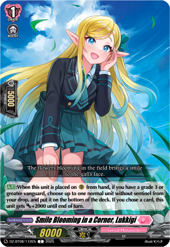 Smile Blooming in a Corner, Lukkigi - DZ-BT08/112EN