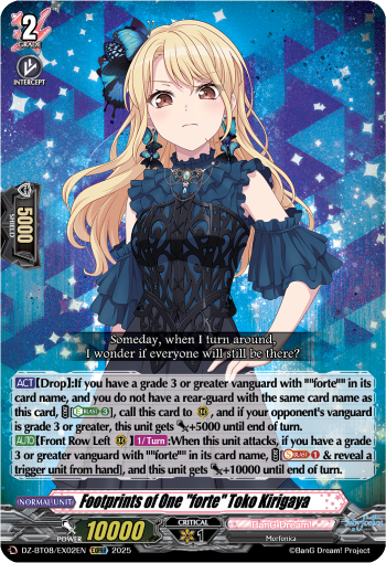 Footprints of One "forte" Toko Kirigaya - DZ-BT08/EX02EN