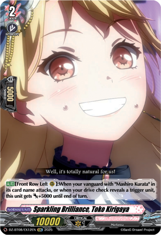Sparkling Brilliance, Toko Kirigaya - DZ-BT08/EX12EN