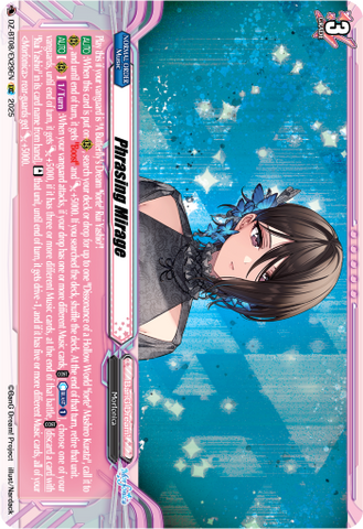 Phrasing Mirage - DZ-BT08/EX29EN