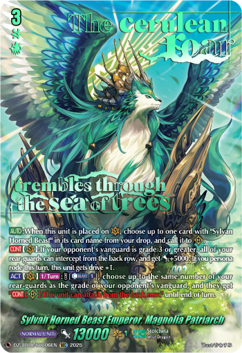 Sylvan Horned Beast Emperor, Magnolia Patriach (SEC) - DZ-BT08/SEC06EN