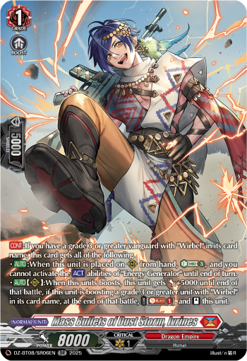 Mass Bullets of Dust Storm, Irvines (SR) - DZ-BT08/SR06EN