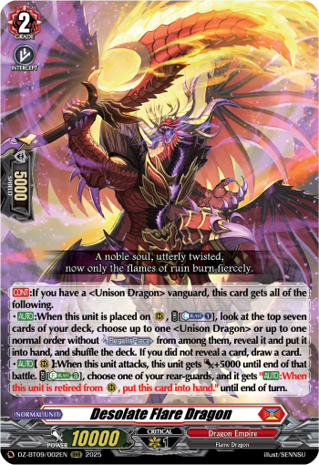 Desolate Flare Dragon - DZ-BT09/002EN