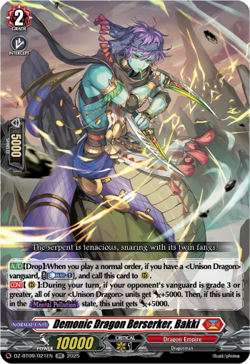 Demonic Dragon Berserker, Bakki - DZ-BT09/021EN