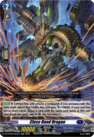 Close Hand Dragon - DZ-BT09/023EN