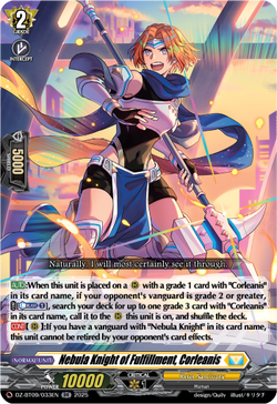 Nebula Knight of Fulfillment, Corleanis - DZ-BT09/033EN