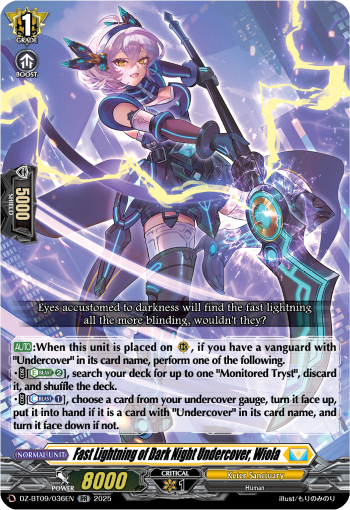 Fast Lightning of Dark Night Undercover, Wiola - DZ-BT09/036EN