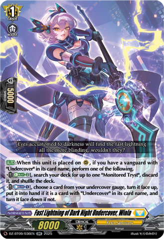 Fast Lightning of Dark Night Undercover, Wiola - DZ-BT09/036EN