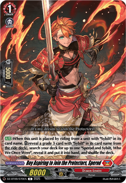 Boy Aspiring to Join the Protectors, Sperod - DZ-BT09/070EN