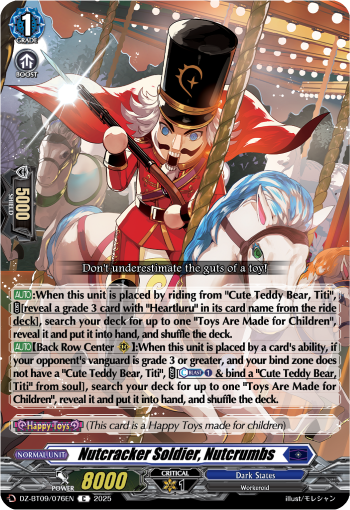 Nutcracker Soldier, Nutcrumbs - DZ-BT09/076EN