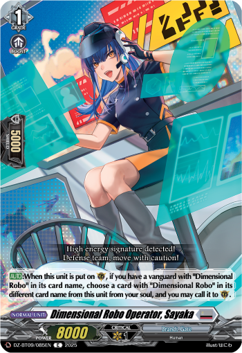 Dimensional Robo Operator, Sayaka - DZ-BT09/085EN