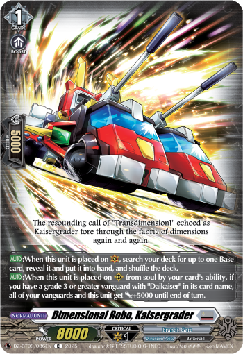 Dimensional Robo, Kaisergrader - DZ-BT09/086EN
