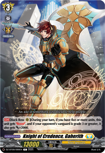 Knight of Credence, Gaherith - DZ-BT09/090EN