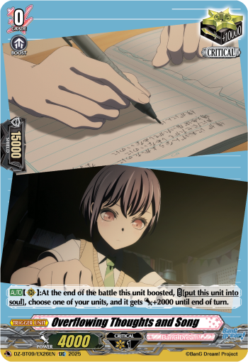 Overflowing Thoughts and Song - DZ-BT09/EX26EN