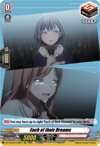 Each of their Dreams - DZ-BT09/EX30EN