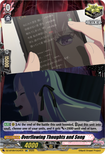 Overflowing Thoughts and Song - DZ-BT09/EX34EN