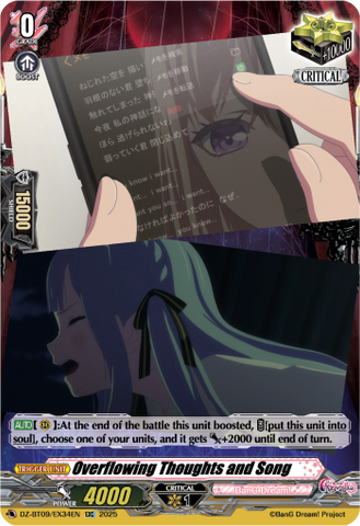 Overflowing Thoughts and Song - DZ-BT09/EX34EN