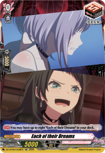 Each of their Dreams - DZ-BT09/EX38EN