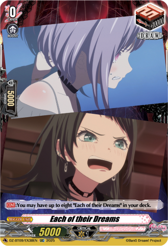Each of their Dreams - DZ-BT09/EX38EN