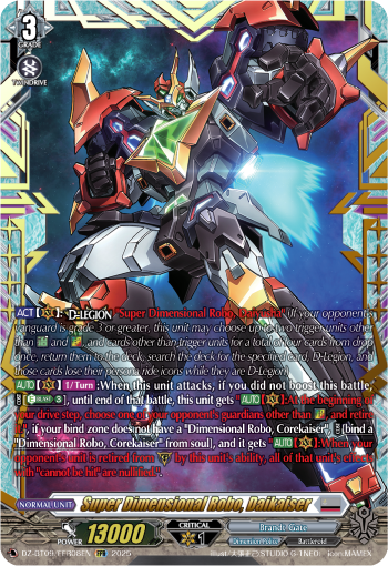 Super Dimensional Robo, Daikaiser (FFR) - DZ-BT09/FFR08EN