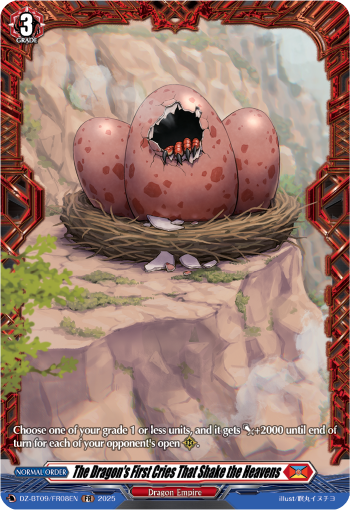 The Dragon's First Cries That Shake the Heavens (FR) - DZ-BT09/FR08EN
