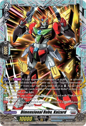 Dimensional Robo, Kaizard (FR) - DZ-BT09/FR19EN