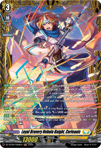 Loyal Bravery Nebula Knight, Corleanis (FR) - DZ-BT09/FR28EN