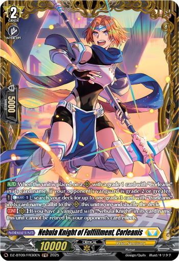 Nebula Knight of Fulfillment, Corleanis (FR) - DZ-BT09/FR30EN
