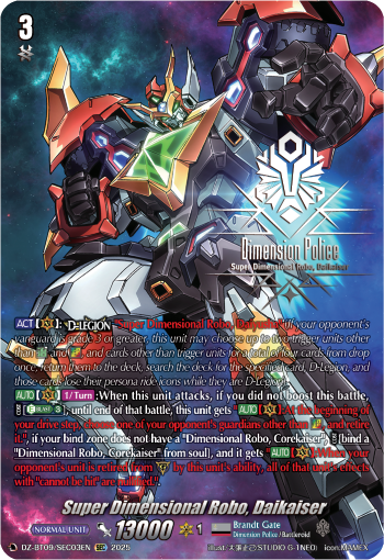 Super Dimensional Robo, Daikaiser (SEC) - DZ-BT09/SEC03EN