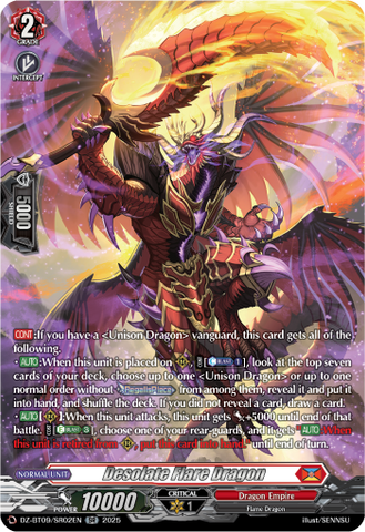 Desolate Flare Dragon (SR) - DZ-BT09/SR02EN