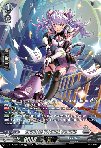 Spatless Cleaner, Regelia (SR) - DZ-BT09/SR17EN
