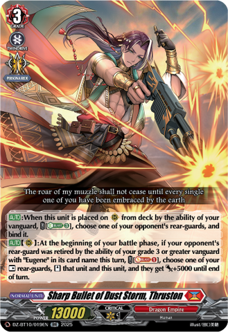 Sharp Bullet of Dust Storm, Thruston - DZ-BT10/019EN