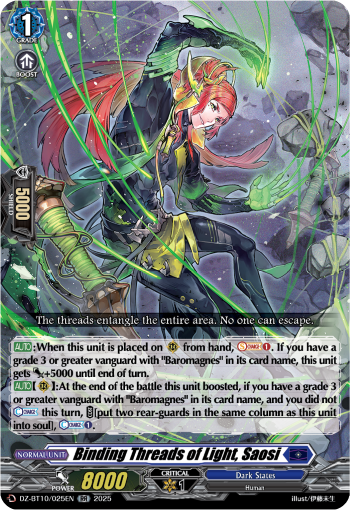 Binding Threads of Light, Saosi - DZ-BT10/025EN