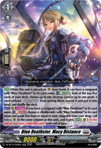 Blue Deathster, Macy Distance - DZ-BT10/030EN