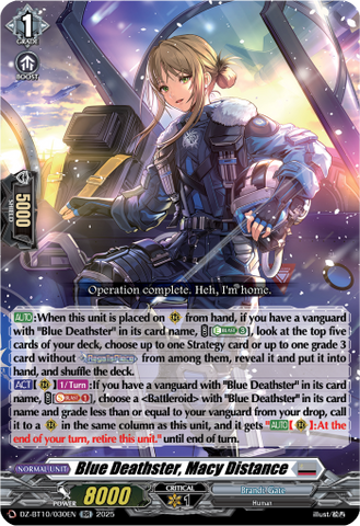 Blue Deathster, Macy Distance - DZ-BT10/030EN