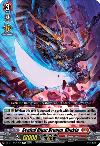 Sealed Blaze Dragon, Bhakta - DZ-BT10/043EN