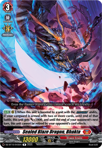 Sealed Blaze Dragon, Bhakta - DZ-BT10/043EN