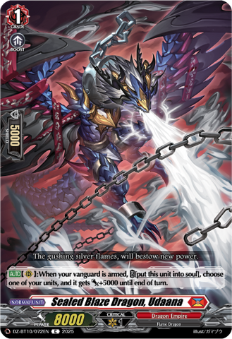 Sealed Blaze Dragon, Udaana - DZ-BT10/072EN