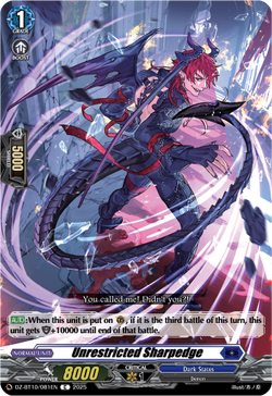 Unrestricted Sharpedge - DZ-BT10/081EN