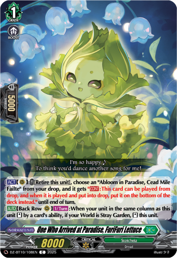 One Who Arrived at Paradise, FuriFuri Lettuce - DZ-BT10/108EN