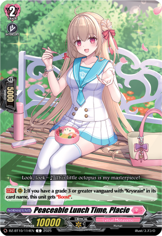 Peaceable Lunch Time, Placie - DZ-BT10/114EN