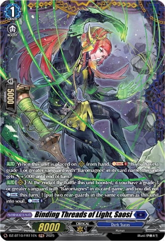Binding Threads of Light, Saosi (FR) - DZ-BT10/FR11EN